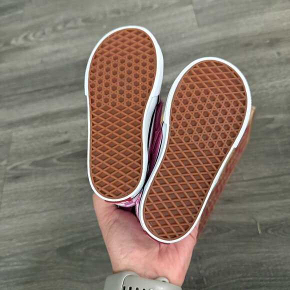 NIB Vans Checker Board Pink Slip On V Skate Shoe Baby Girl Size 7.5 - Picture 5 of 7